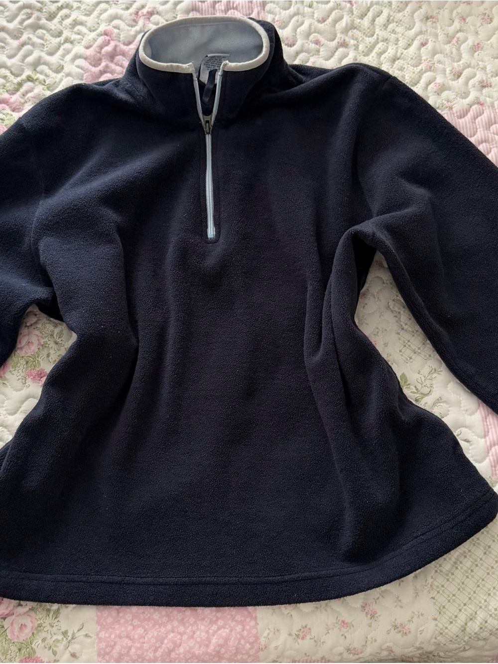 Old Navy Navy Half-Zip Cowl Turtleneck Fleece Pullover